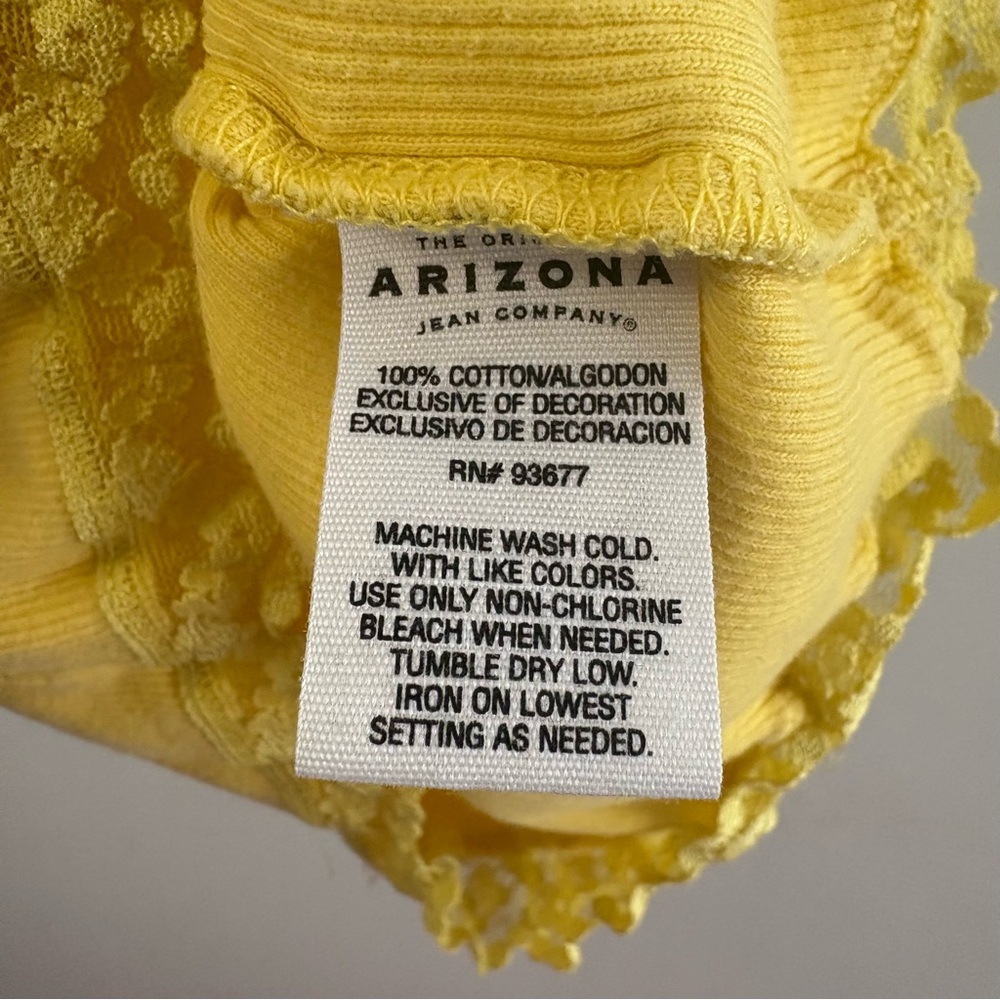 Pink and Yellow Y2K Lace Trim Tank Tops - Small - Picture 8 of 8
